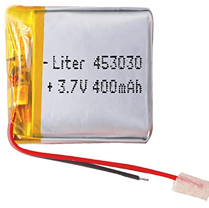 Batterie 453030 LiPo 3.7V 400mAh 1.48Wh 1S 5C Liter Energy Battery pour l'électronique Rechargeable Téléphone Portable Smartwatch GPS - Ne Convient Pas à la Radiocommande 32x30x5mm (400mAh|453030)
