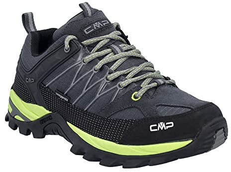 CMP Herren Rigel Low Shoes WP Trekking-Schuhe, Antracite-Limegreen, 42 EU