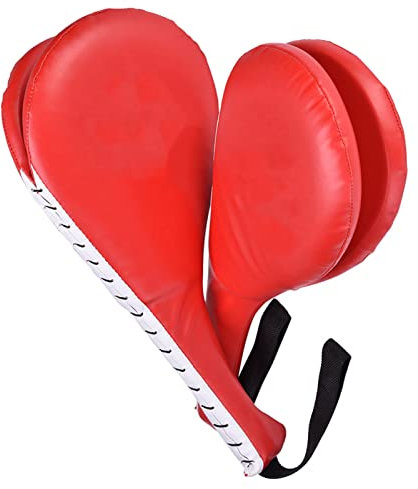 1 Paire Taekwondo Pads, Taekwondo Pied Target Double Pads Cible Double Coup De Pied Train Strike Pad Cible Incurvée pour karaté et Kickboxing