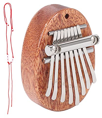 Uinfhyknd 8 Mini Kalimba Exquisite Finger Thumb Piano Marimba Musical Pendant Accessory