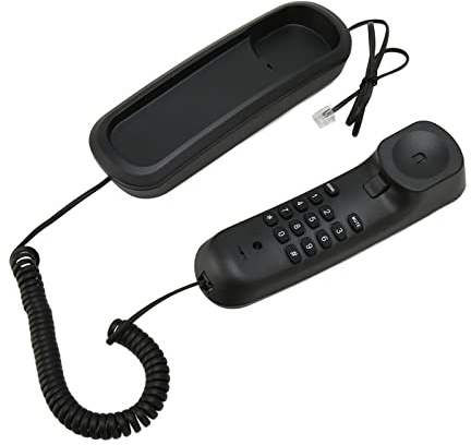 Telefono a Muro, Telefono Fisso Vecchio Stile con Filo Telefono di Casa con Filo di Ricomposizione Muto retrò per L'ufficio Scolastico 'hotel