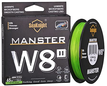 SeaKnight W8 II 8 Fili Lenza da trecciato X9 9 fili 150M/300M/500M Filo da Pesca alla Carpa Acqua salata 15-100LB