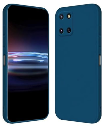 RankOne Custodia per Samsung Galaxy Note10 Lite/Galaxy A81 (6.7 Inches) Cover Morbida in Silicone TPU - Blu zaffiro