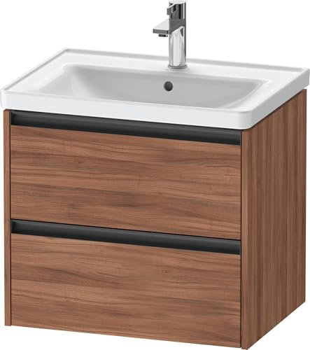 Duravit Ketho.2 Waschtischunterbau, 634x549x455mm, für D-Neo 236765, K252820, Farbe: Nussbaum Natur Dekor