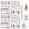 BETESSIN 4x Kerzen Tattoos Folie Weihnachten Kerzentattoo Rub On Sticker Folie Weihnachten Kerzen Sticker Kerzenaufkleber Deutsche Kerzensprüche für Stabkerzen Kleine Kerzen Tasse DIY Geschenk A