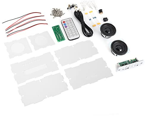 DIY Bluetooth Speaker Box Kit, 2 X 3W Electronic Sound Amplifier DIY Kit, Build Your Own Portable Bluetooth Speaker Sound, Science Experiment for Kids, Teens and Adults (1)