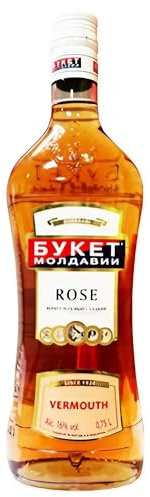 Buket Moldavii Wermutwein Rose Rosewein süß 16% vol. 0,75L Vermouth Wein