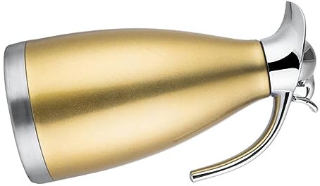 Zerodeko Borraccia Termica Acciaio Inossidabile Da Tè e Bevande Bottiglia Isolante Portatile Per Casa e Ufficio Colore Giallo Design Elegante e Antileak