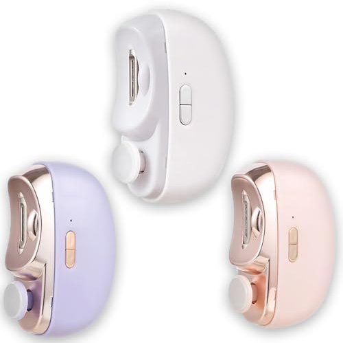 Electric Nail Clippers & Trimmer 2-in-1 – Quiet USB-C Rechargeable Automatic Nail File w/LED Light & Catcher, Safe Grooming Kit for Baby, Kids, Adults, Seniors, Thick Toenails, Portable & Painless