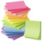 Wowivy 16-Packungen Haftnotizen, 76 x 76 mm,Helle Farben Selbstklebenotizen Pads, Sticky Notes, klebezettel, recycelbar, einfach zu posten für Zuhause, Büro, 55 Blätter/Pad, 880 Blätter Gesamt