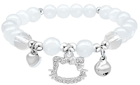 PYTRARTY Armband K-itty,2 Stück Charm Bracelet K-itty,Mädchen Armbänder K-itty,Charm Armband K-itty,Bettelarmband K-itty,Cartoon Armband K-itty,Geschenk für Mädchen und Kinder