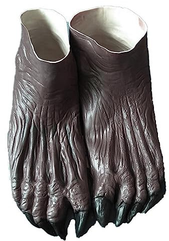 Watreketal Handschuhe,Unisex Studenten Werwolf Handschuhe Fuß Abdeckung Lebendig Latex Simulation Handschuhe für Frauen Männer Karneval Party Cosplay