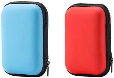 Mrltau 2 Stück Spielkarten Box, Robuste Kartenbox für Spielkarten, Spielkarten Etui für UNO Kartenspiel Phase 10 Kartenspiel Cabo Kartenspiel UNO Flip Kartenspiel UNO Extreme(Blau und Rot)