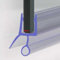 Gummistreifen Duschdichtung, 50 cm Länge, passend für 6/8/10/12 mm Glastüren, Wasserabweiser (8 mm)