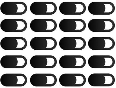 QGH Ultra Thin Laptop Camera Cover Slider: 20 Pcs Webcam Cover Laptop Accessories Protect Your Privacy Security - Laptop Camera Cover for iPad Laptop PC, iPhone iPad Smartphones
