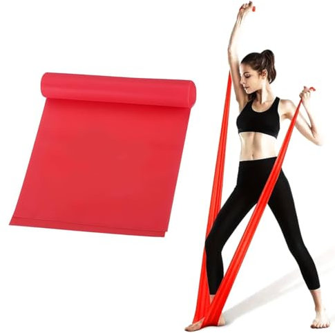 SGERUFZ Bandas Elásticas de Fitness con Bolsa de Transporte y Guía de Ejercicios para Yoga, Pilates, Entrenamiento de Fuerza, Fisioterapia (15 cm)
