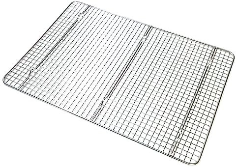 HOMOBABE Rejilla De Enfriamiento De Acero Inoxidable Para Asados y Repostería Rejilla Metálica Multiusos Para Cocina y Barbacoa