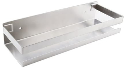 Étagère de douche Étagère de douche en acier inoxydable, étagère de douche mate moderne de 20 à 50 cm, étagère de douche rectangulaire en métal à fixation murale, organisateur d'accessoires de salle d
