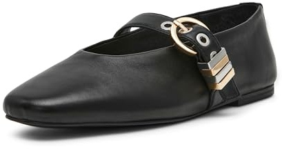 Steve Madden Womens Lucia, Black Leather, 4 UK