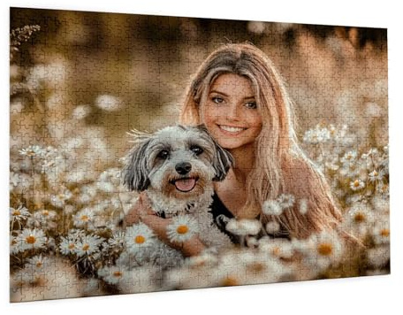 Personalisiertes Foto Puzzle Selbst Gestalten - Fotopuzzle mit Eigenem Bild (1000-5000 Teile) - Gestalte Selbst Puzzle, Personalisierte Geschenke mit Foto für Mama, Kinder, Familie zum Geburtstag C-10