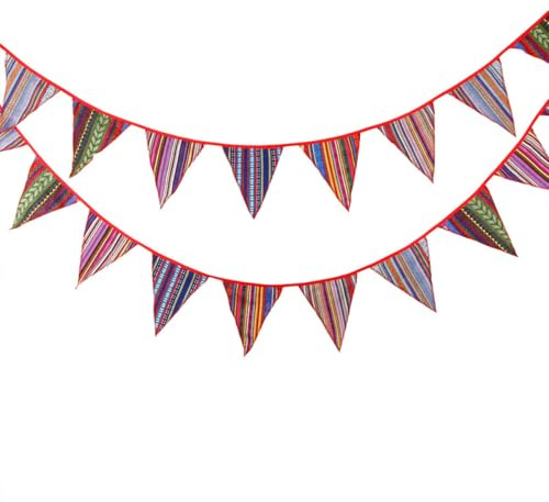 MAGICLULU Hängende Zigeunerflagge aus Polyester im Nationalstil für Zelt und Gypsy Party Bunte Außendekoration zum Aufhängen Schöne und Stilvolle Wimpel