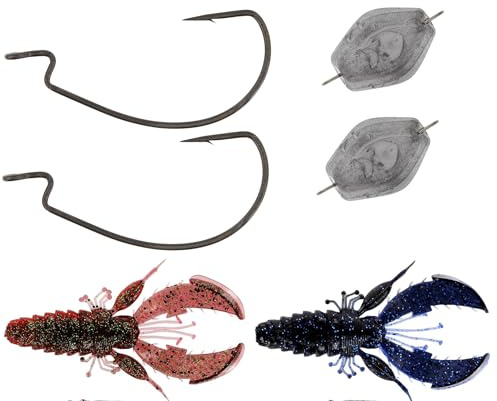 Westin Chebu Rig Crecraw R 'N R - 2 Gummikrebse im Set, Gewicht:10.5g, Farbe:Clear Water Mix