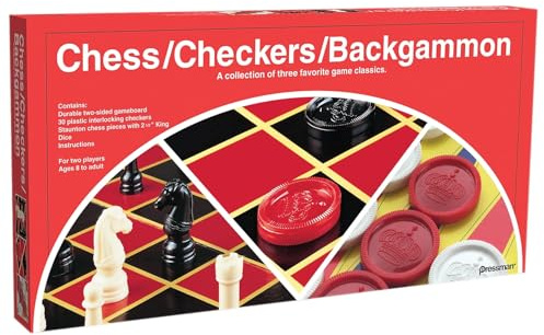 Pressman PRE111312 Chess/Checkers/Backgammon