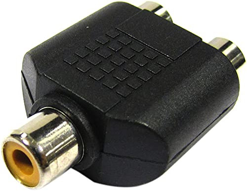 BeMatik - Adaptador RCA Hembra a 2 RCA Hembra