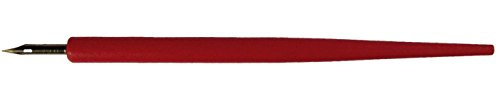 Standardgraph KN-108 Federhalter und Holzfederhalter Holz mit Feder, rot
