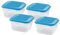 GiòStyle Set 4 Contenitori 0,25 Lt azzurro