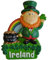 Ireland Leprechaun with Rainbow Resin Magnet