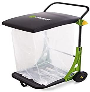 Fieldmann FZO 4001 Gartenwagen, Mobiler Wagen zum komfortablen Auffangen von Gartenabfällen, Fangsackinhalt 80 l, Tragfähigkeit 25 kg, Kunststoff, Braun