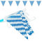 Goodymax® Wimpelkette 10m Bavaria/Bayern Raute/Blau-Weiß/Oktoberfest/bayrisch