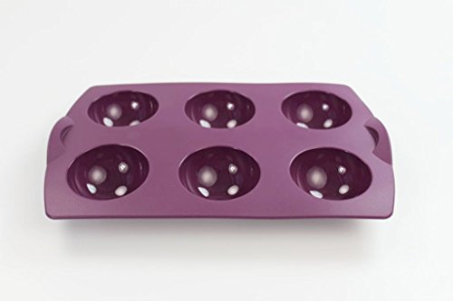 TUPPERWARE Backen Silikonform Ball lila Muffin Backform Bällchen Easyplus