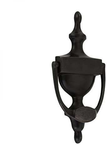 Traditional Style Brass Oil Rubbed Bronze Door Knocker 8 Inch H X 3.5 Inch W