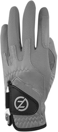 Zero Friction Herren Cabretta Elite Linke Hand Golfhandschuh, Einheitsgröße, Grau
