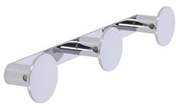 Inda Taille Unique AV120CCR Un Triple Support Mural, Chrome, 4 x 25 x 4 cm