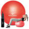 #DoYourFitness Gymnastikball + Luftpumpe - Sitzball in 65cm - 75cm & 85cm - Sicherer Anti Burst Ball bis 150kg - Fitnessball & Balance Stuhl für Home Gym & Büro