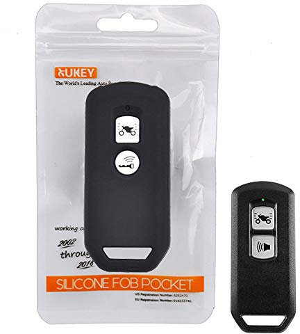 XUKEY Custodia in silicone per chiave telecomando, a 2 pulsanti