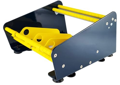 KLEBESHOP24 Etikettenspender manuell bis 212 mm Nutzbreite | Drei Rollentrenner enthalten