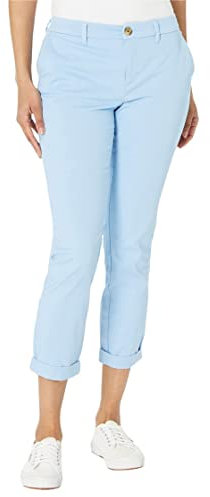 Tommy Hilfiger Pantalon Chino Hampton à Coupe décontractée pour Femme, Breeze, 40