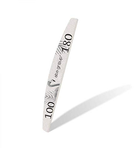 Nail File Half Moon Flamingos 100/180 180/240 ABA Group (100/180, 25pcs)