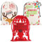 Weihnachts-Geschenktüten, Jutesack mit Kordelzug, 66 x 48,3 cm, für große Weihnachtsverpackung, Event-Party-Zubehör, Weihnachts, 3 Packungen
