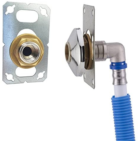 Kit fixation robinetterie douche/bain à sertir laiton D.16 pour tube multicouche