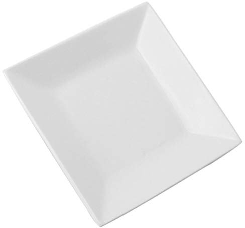 1 Pc Assiette Carrée En Céramique Couverts De Table Assiettes Blanche Assiette à Bifteck Style Européen