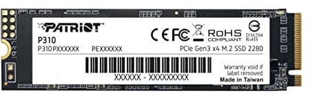 Patriot P310 960GB Internal SSD - NVMe PCIe M.2 Gen3 x 4 - Low-Power Consumption Solid State Drive - P310P960GM28