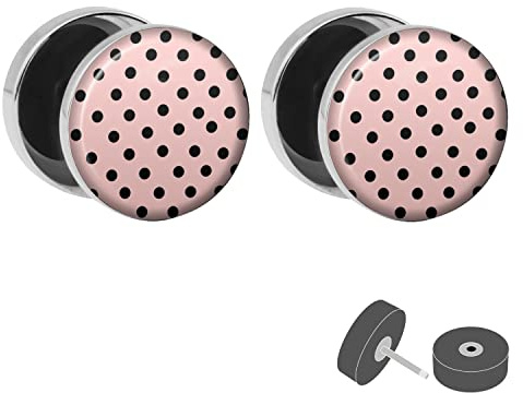 Motiv Fake Plug - Polka Dots - Rosa