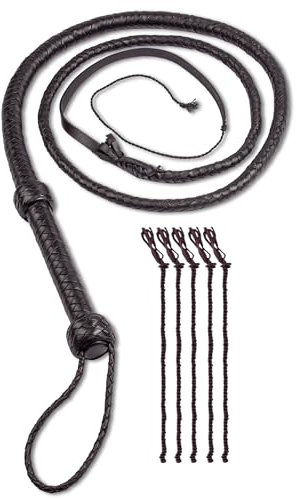 HADZAM Fouet fabriqué avec une poignée bien équilibrée pour créer des effets sonores, 1,8 m, 2,4 m en 8 couches et 3 m en 12 couches avec 5 crackers/boutons-pression supplémentaires en plusieurs