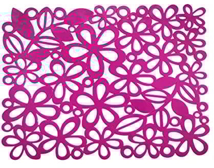 Spülbeckeneinlagen | 3er Set Blumenmuster-Spülbeckenmatten | PVC-Spülbeckenschutz | 3 rutschfeste Spülbeckeneinlagen | EUROXANTY Küchenzubehör | Rosa