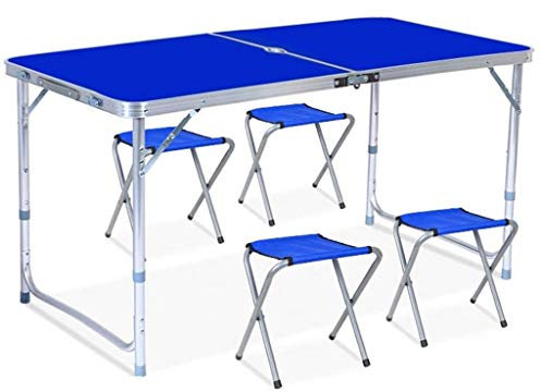 WANWEN Klapptisch Heavy Duty TRAGBARER RECHTECKIGER KLAPPTISCH Catering Camping Bock Picknick BBQ Party Küche/Haus/Garten/Veranstaltung/Partytisch Little Surprise